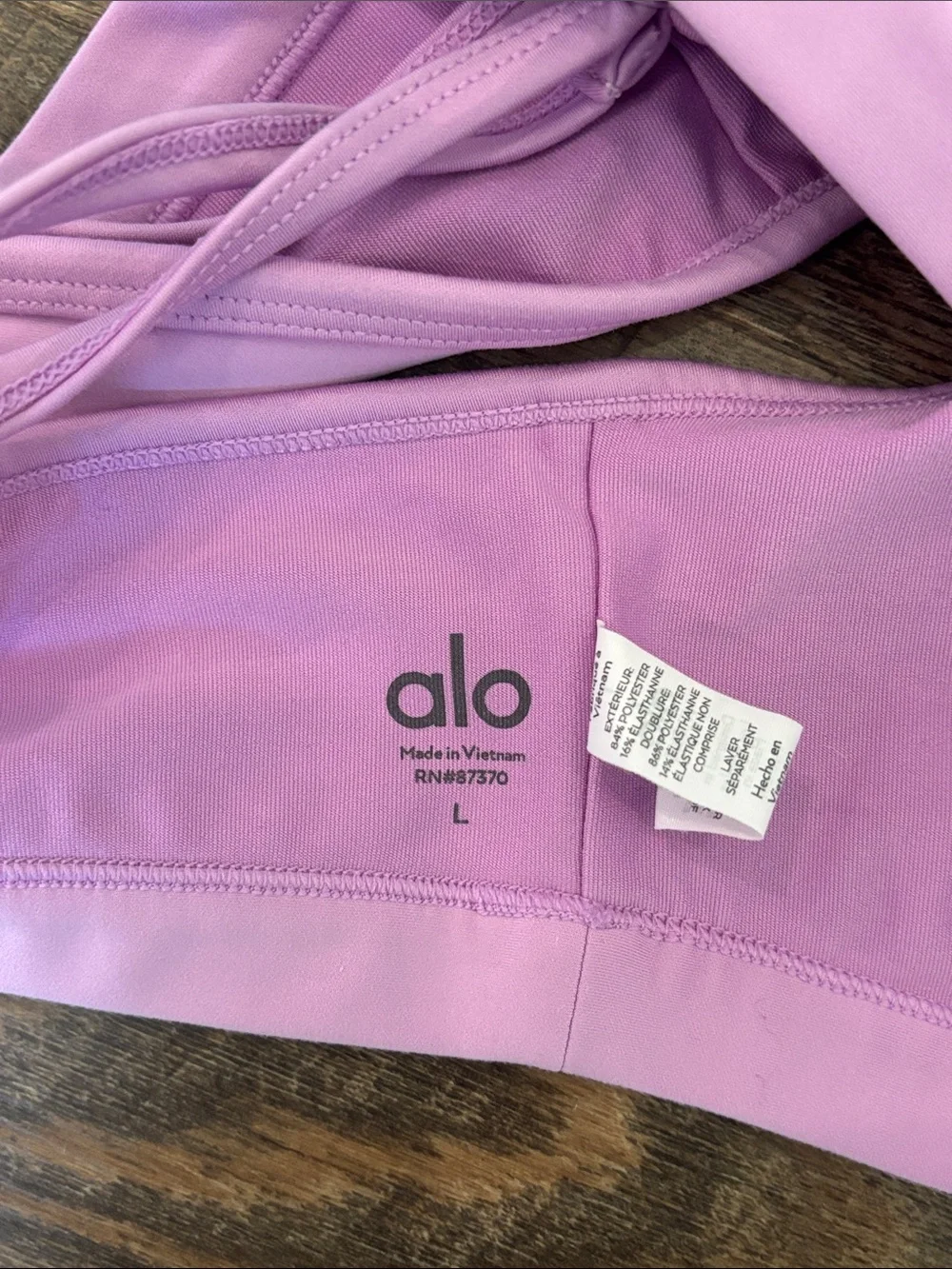 Lilac Crisscross Sports Bra